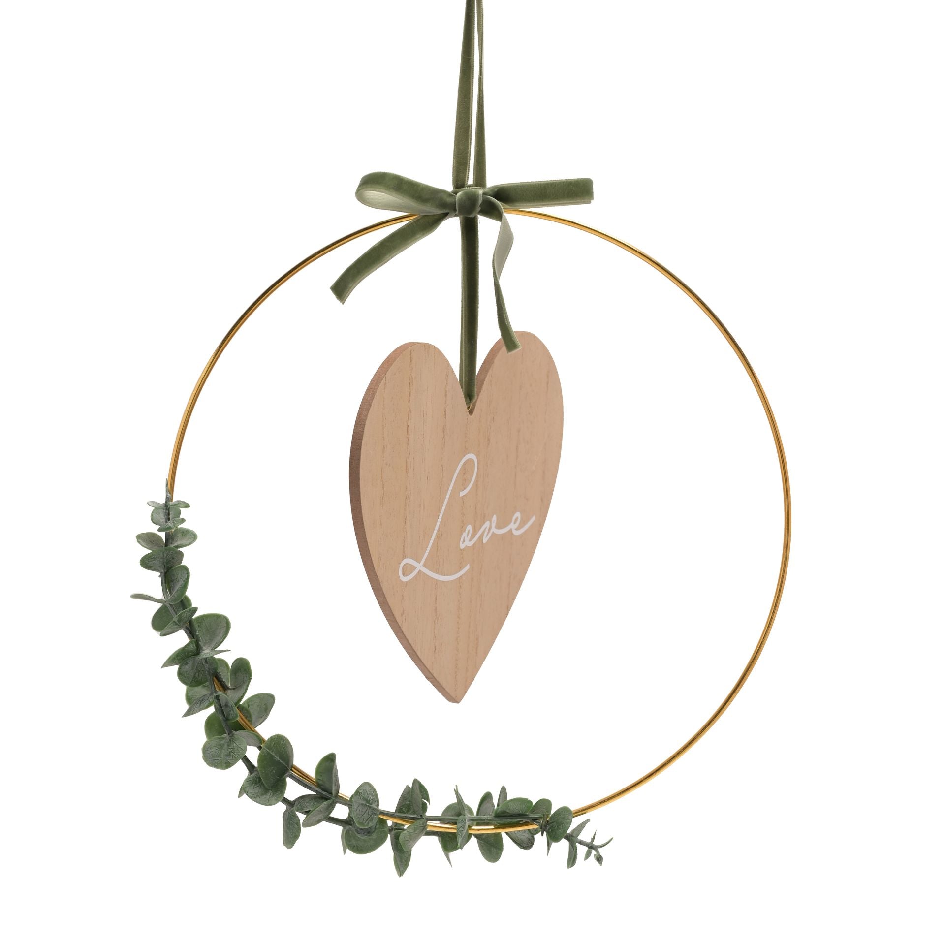Love Story 'Love' Hoop Wreath