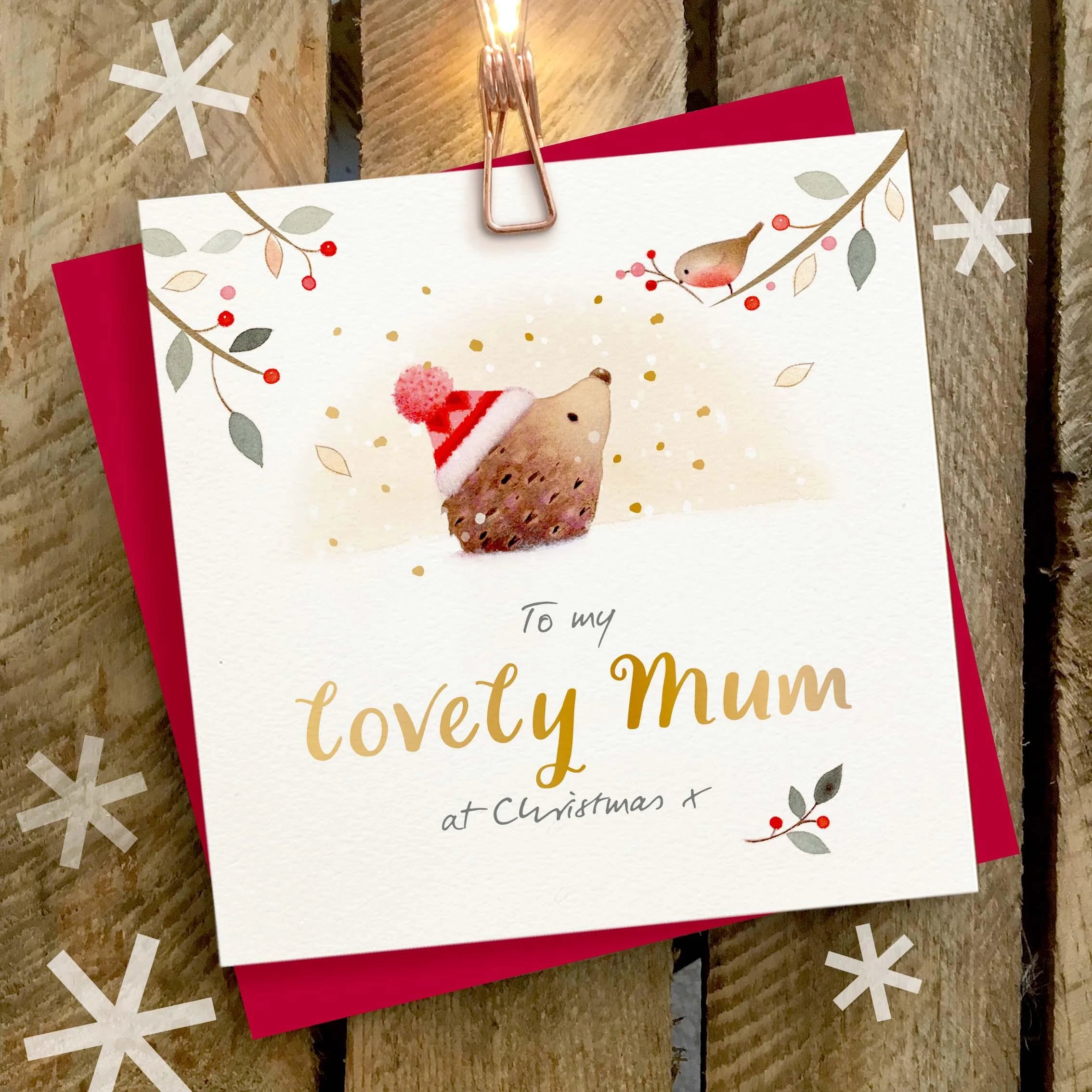 Ginger Betty Lovely Mum Christmas Card