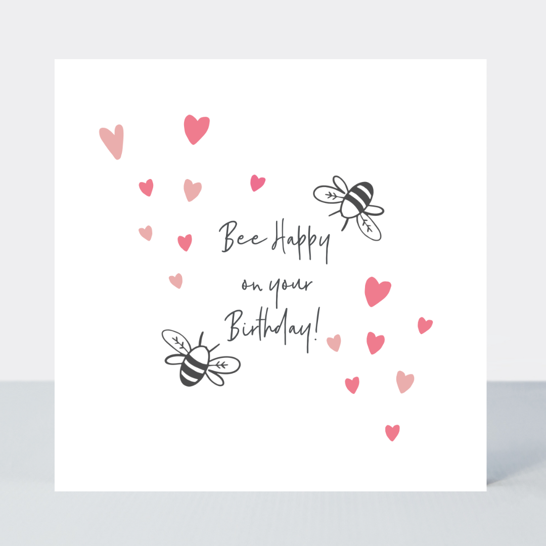 Sweet Little Words Bee Happy Birthday Card