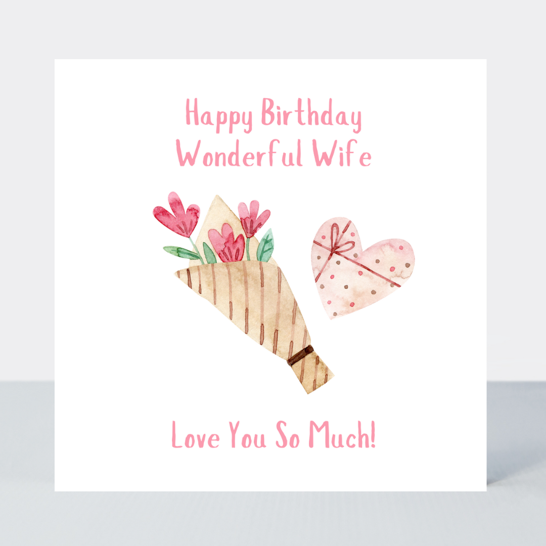 Sweet Hearts Wonderful Wife Birthday Card