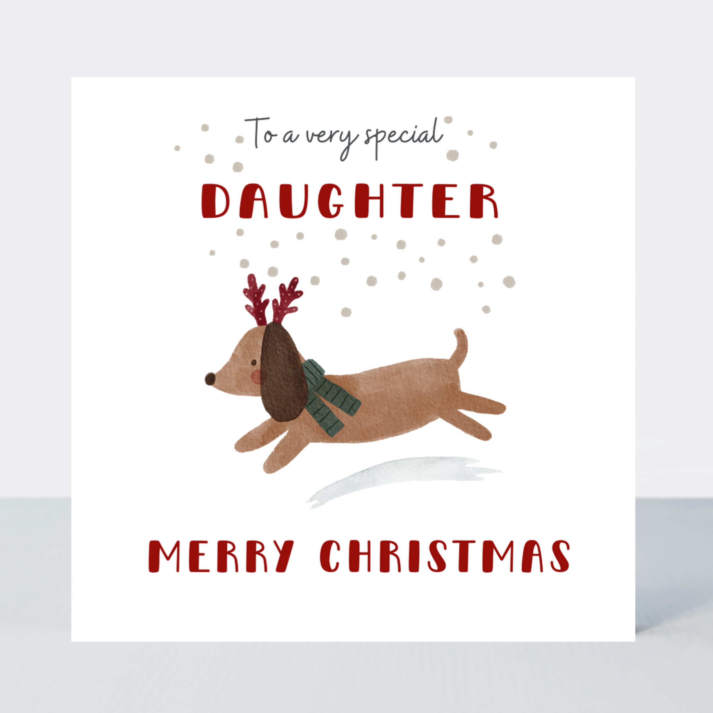 Holly Jolly Daughter Christmas Card