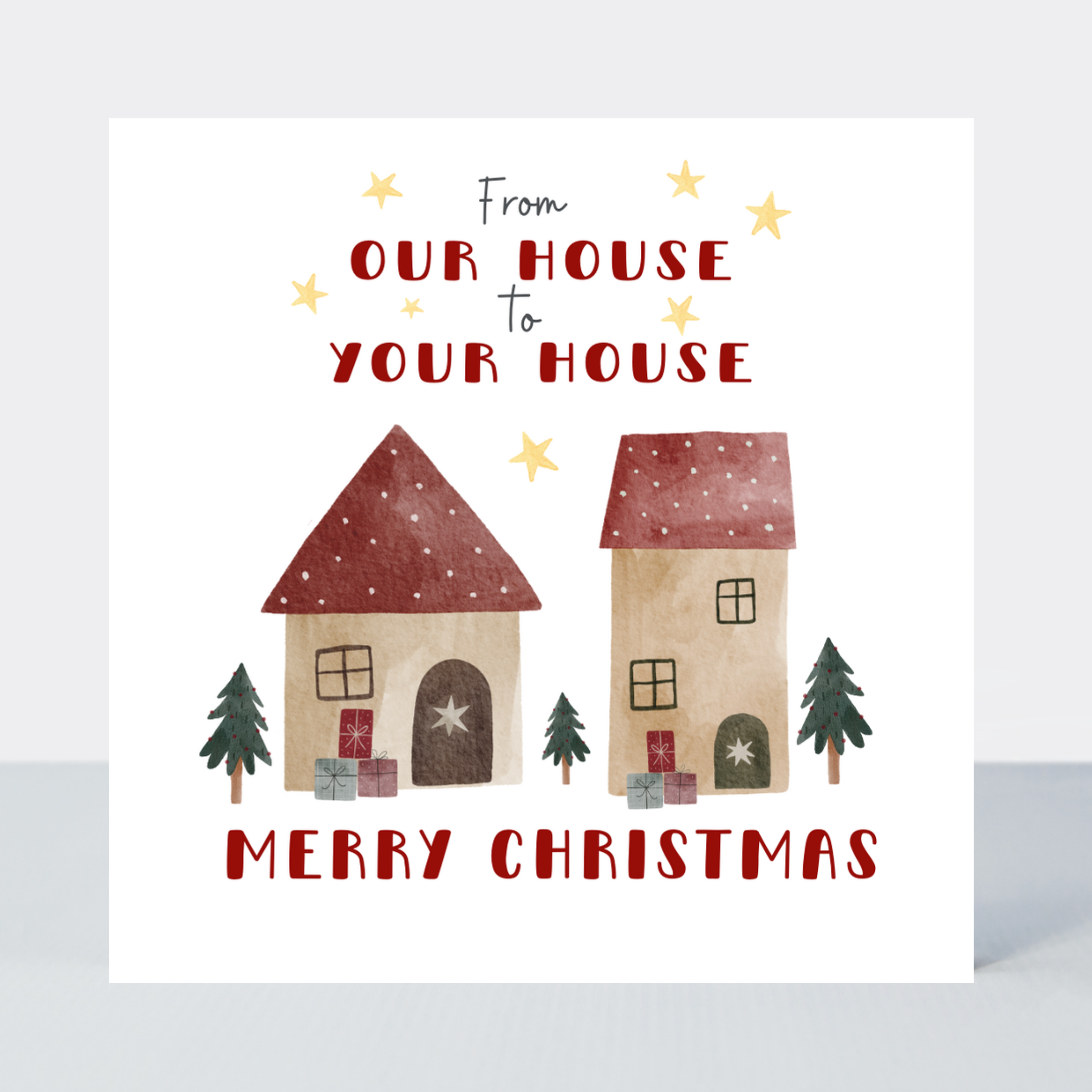 Holly Jolly Our House To Your House Christmas Card