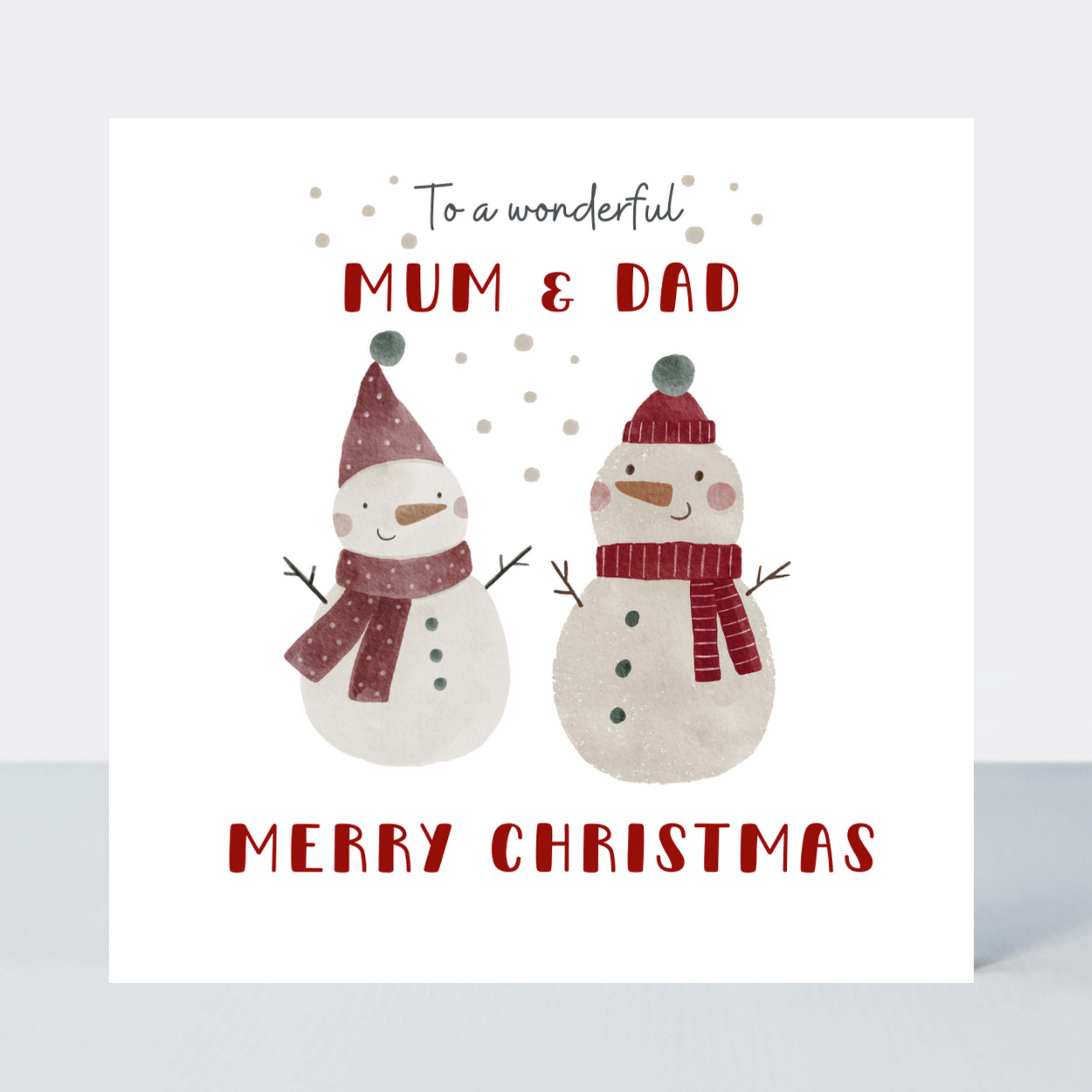 Holly Jolly Mum & Dad Christmas Card