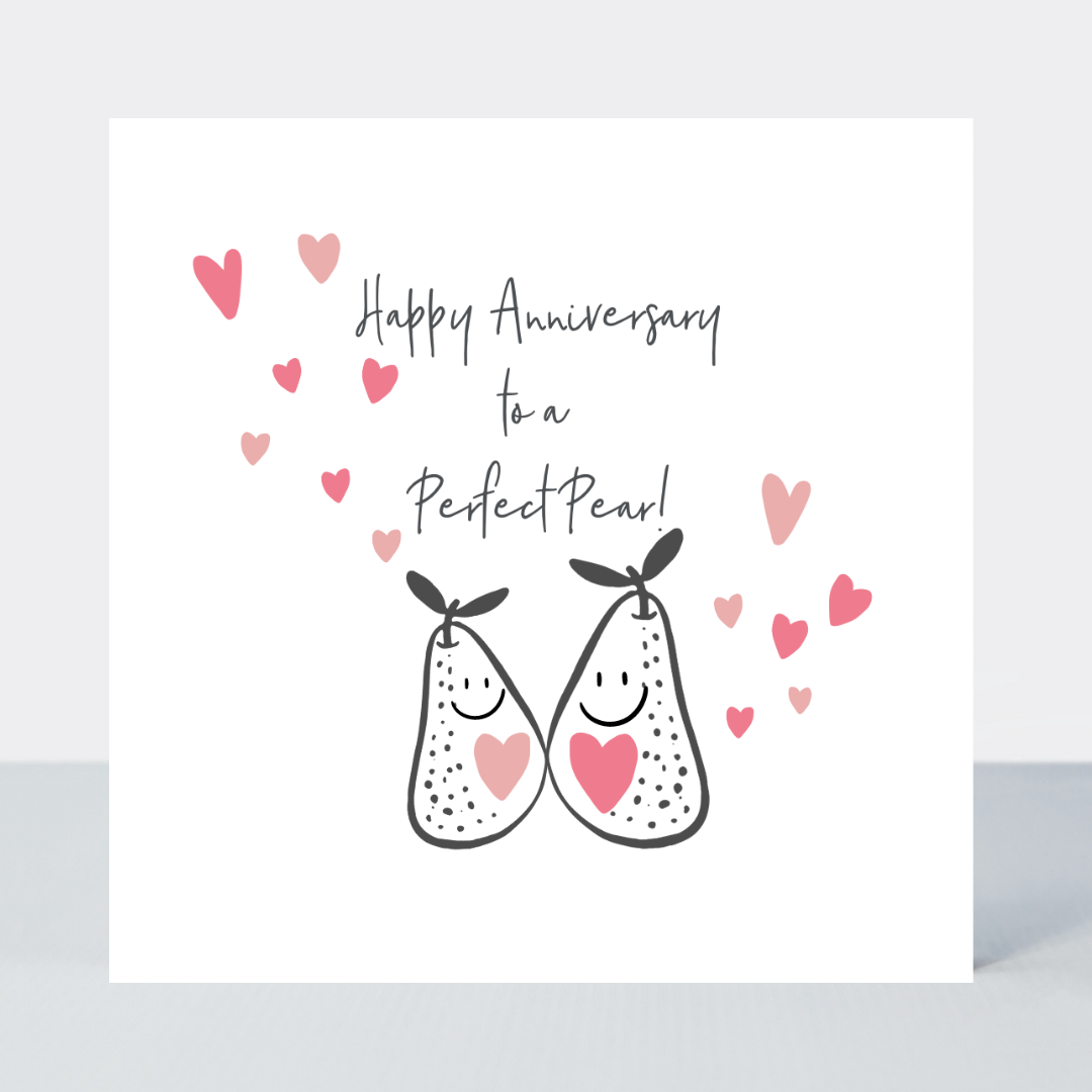 Sweet Little Words Anniversary to a Perfect Pear Card