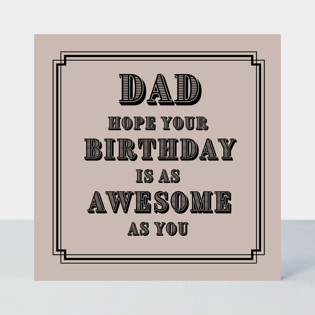 Vintage Icon Dad Birthday Card