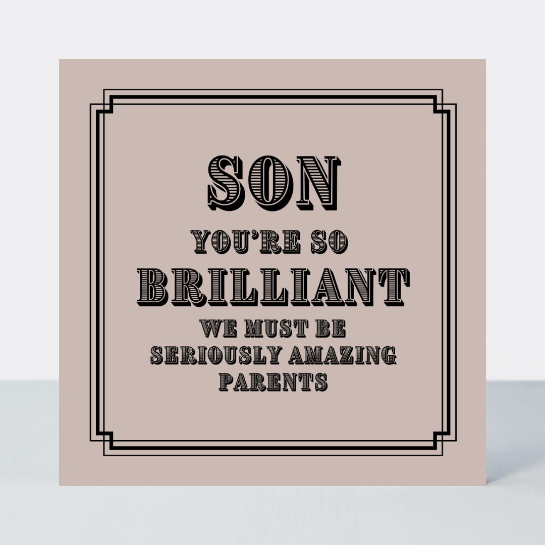 Vintage Icon Brilliant Son Card