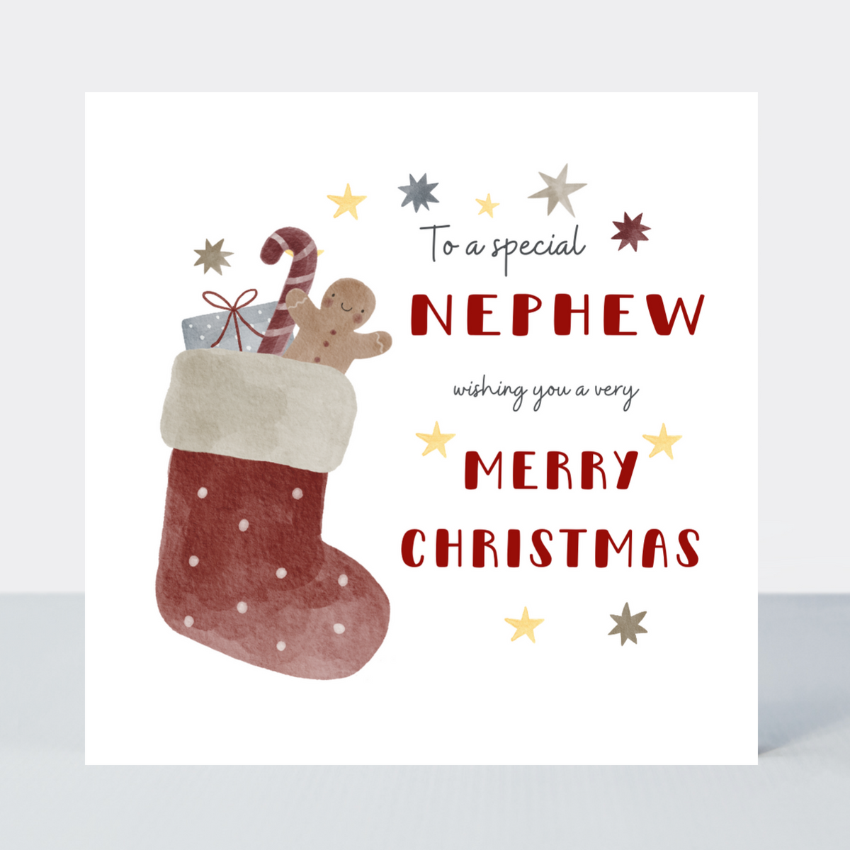 Holly Jolly Nephew Christmas Card