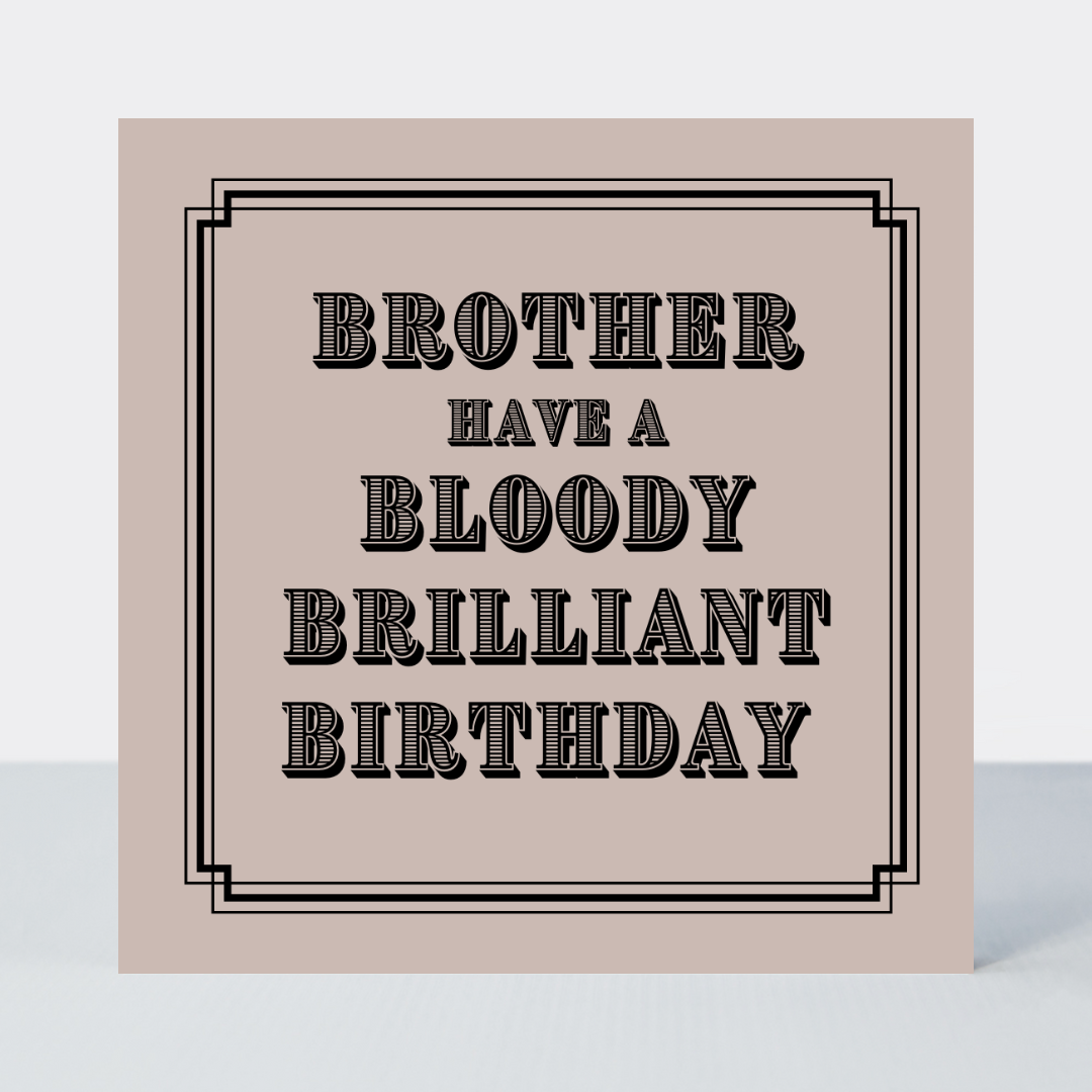 Vintage Icon Brother Birthday Card