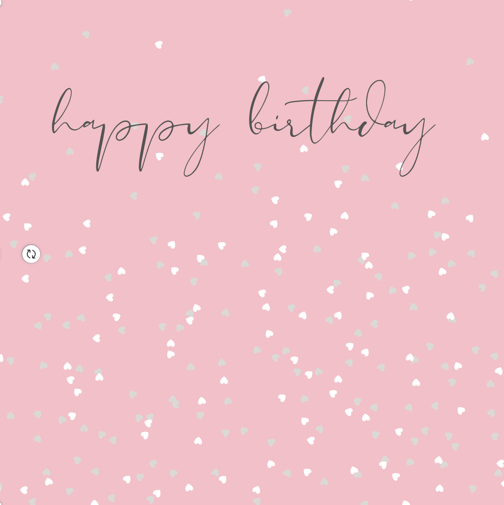 Something Simple Birthday Pink Card