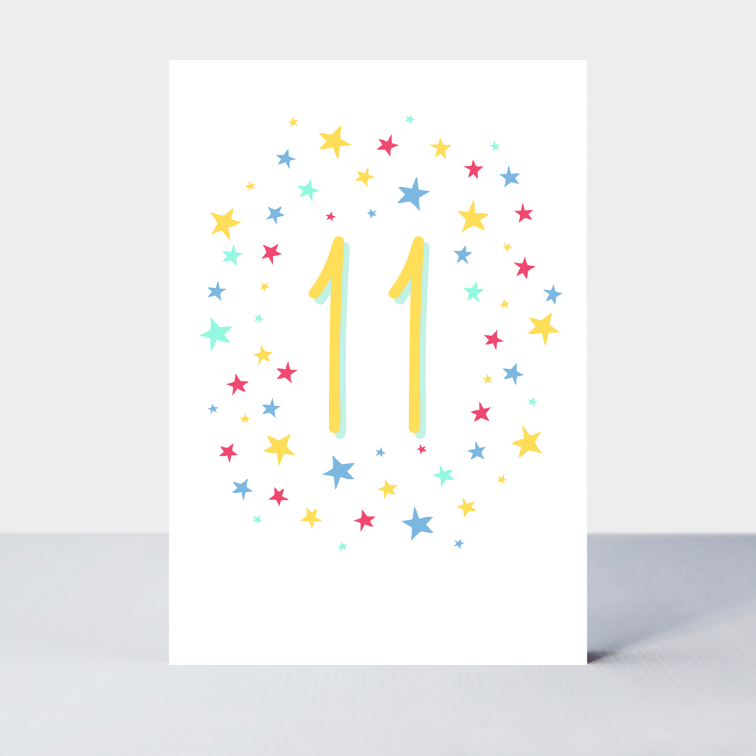 Super Stars Age 11 Birthday Card – More Than Just a Gift