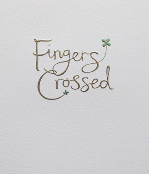 Mimosa Fingers Crossed Good Luck Card – More Than Just a Gift ...
