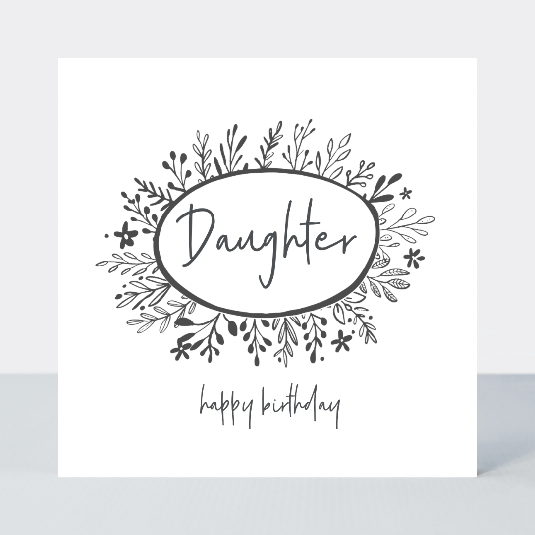 Little Words Daughter Birthday Card