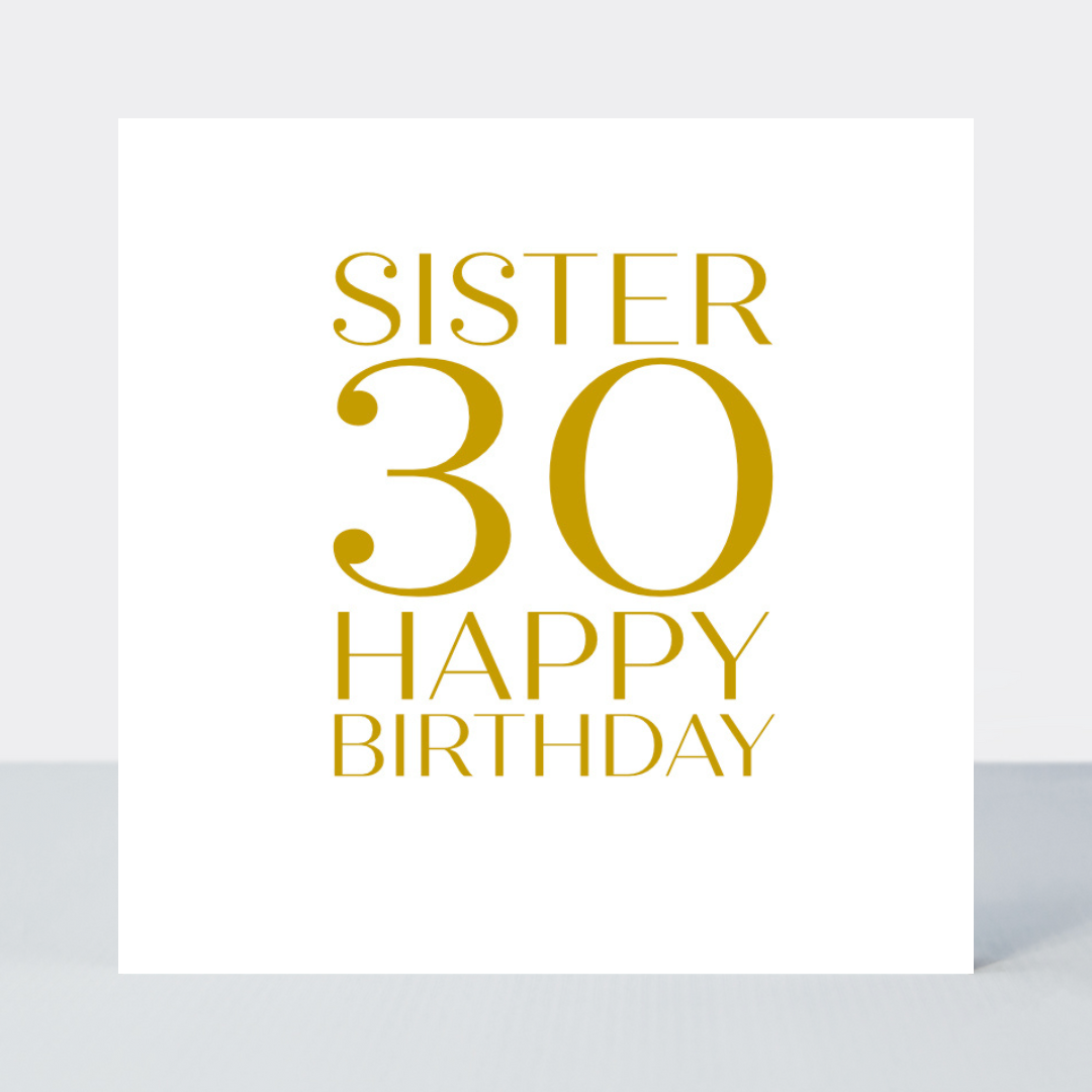 Only A Number Sister 30 Card - Foil