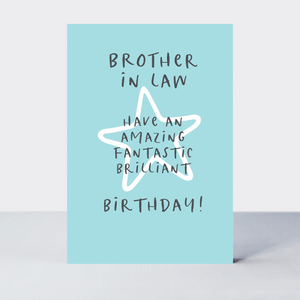 Wonderful You Brother-In-Law Blue Birthday Card - More Than Just a Gift | Narborough Hall