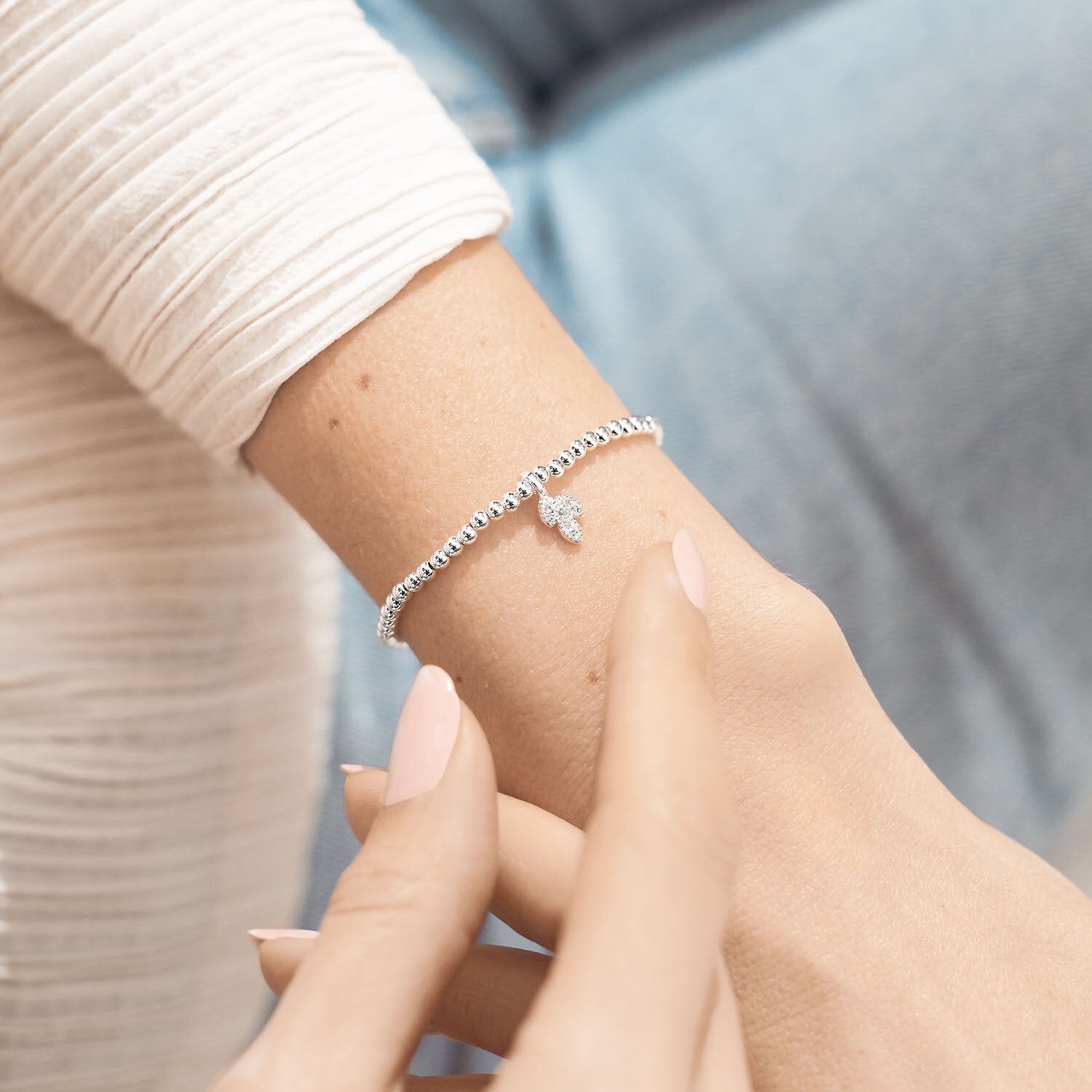 Joma Jewellery A Little New Beginnings Bracelet - Leaf Charm