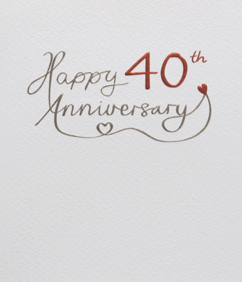 Mimosa 40th Anniversary Card