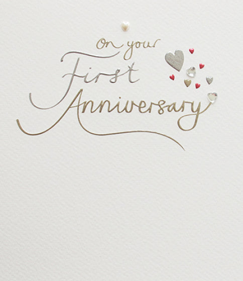 Mimosa 1st Anniversary Card