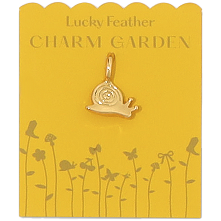 Lucky Feather - Charm Garden - Snail Charm - Gold