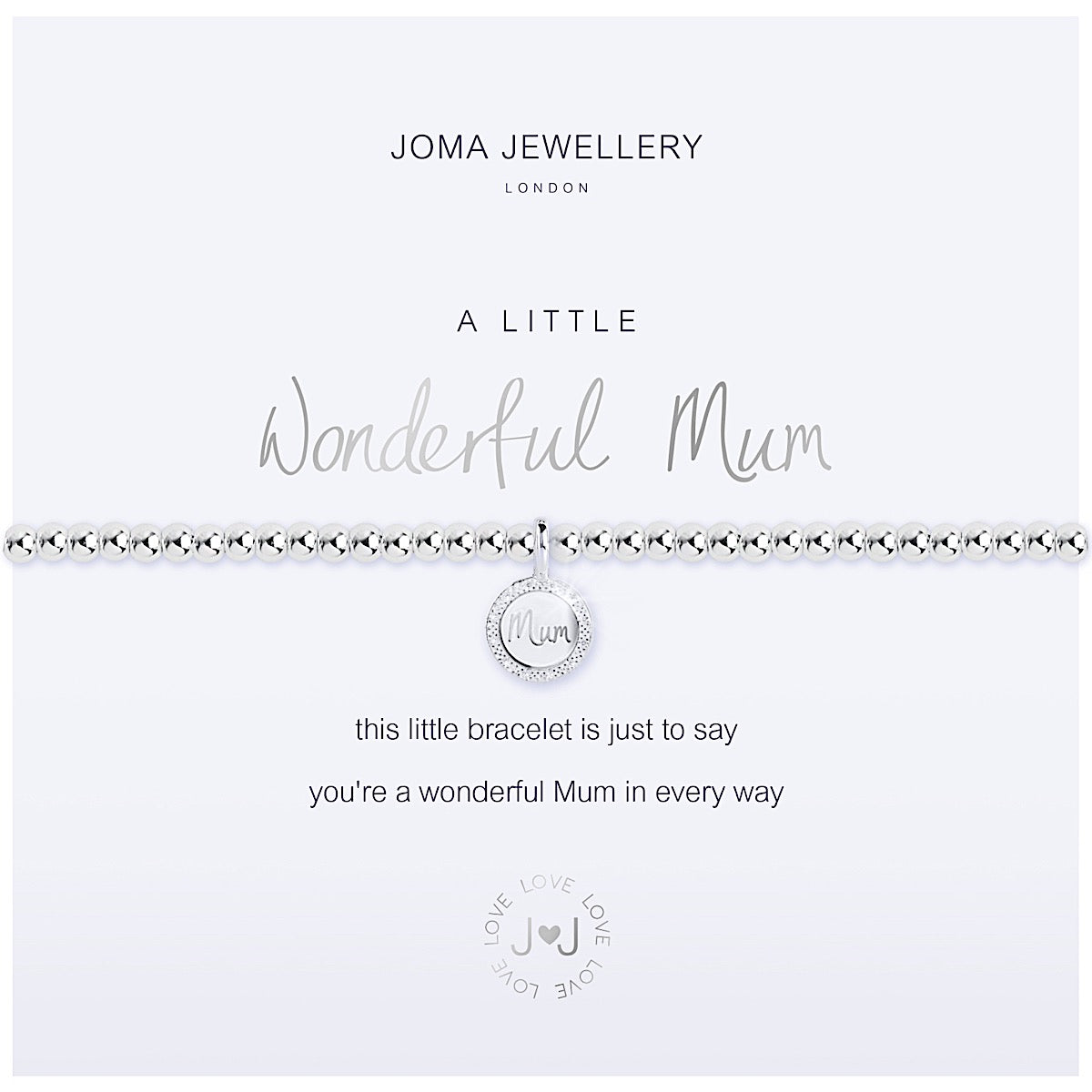 Joma a little Wonderful Mum Bracelet - crystal