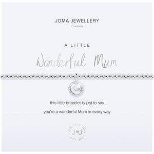Joma a little Wonderful Mum Bracelet - crystal