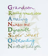 Mimosa For Him Grandson Card