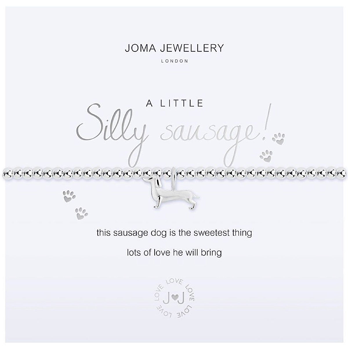 Joma a little Silly Sausage Bracelet - sausage dog | More Than Just A Gift