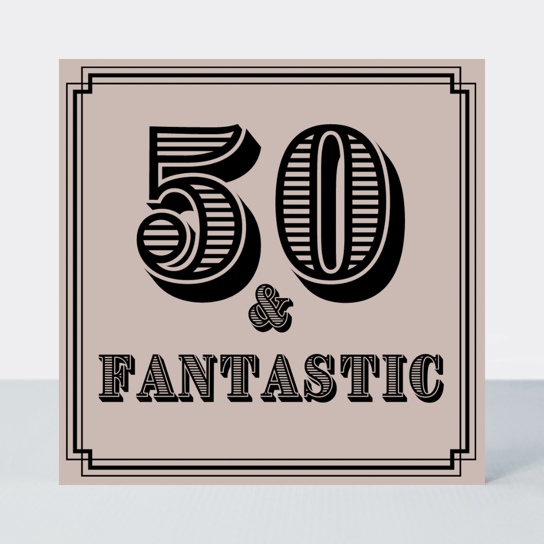 Vintage Icon 50 Fantastic Card