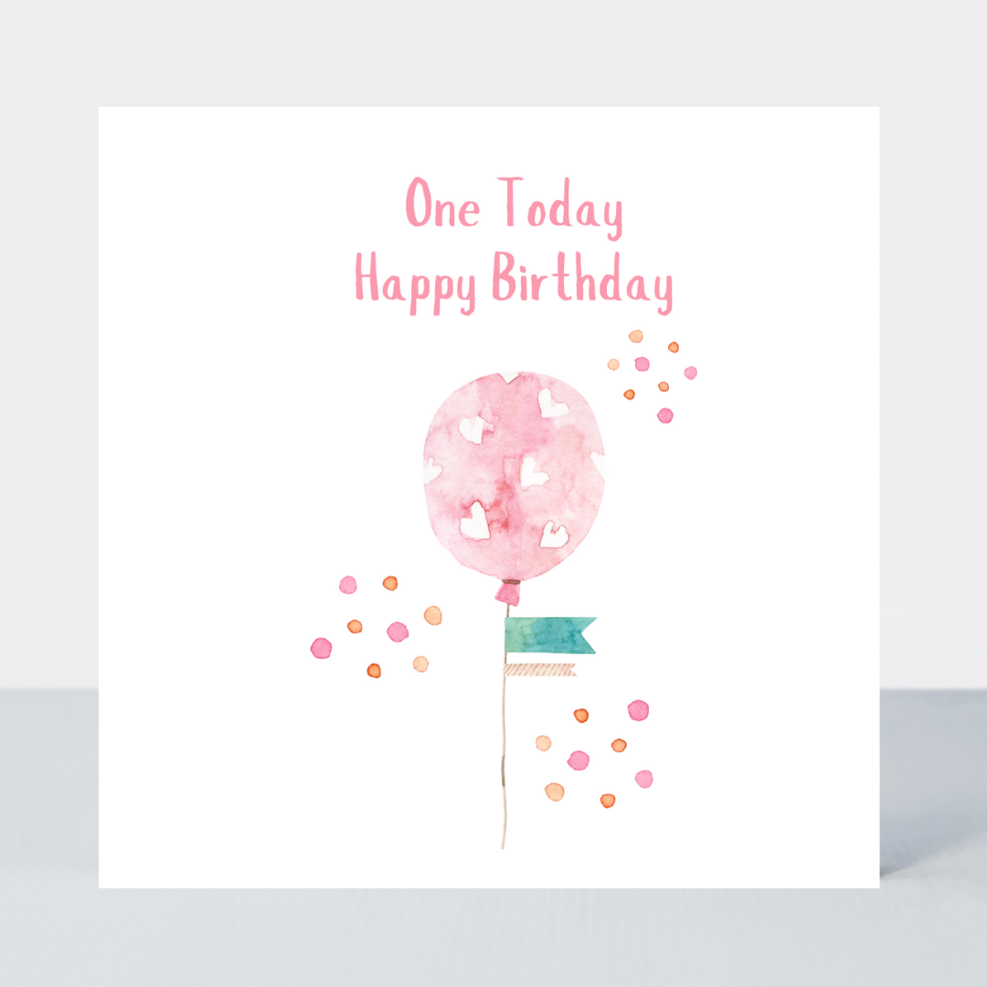 Sweet Hearts One Today Birthday Card
