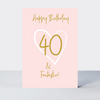 Wonderful You Age 40 Card - Foil