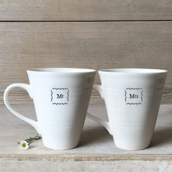 East of India Mug set - Mr & Mrs