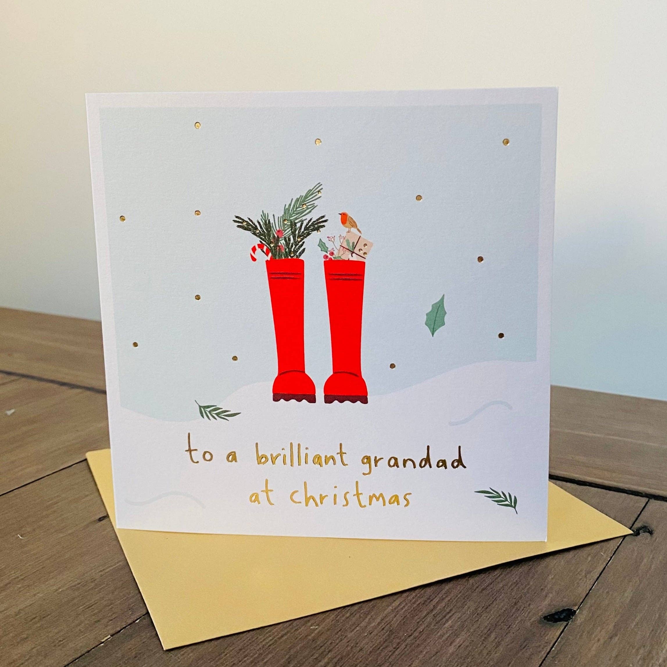 Megan Claire - Brilliant Grandad At Christmas Card