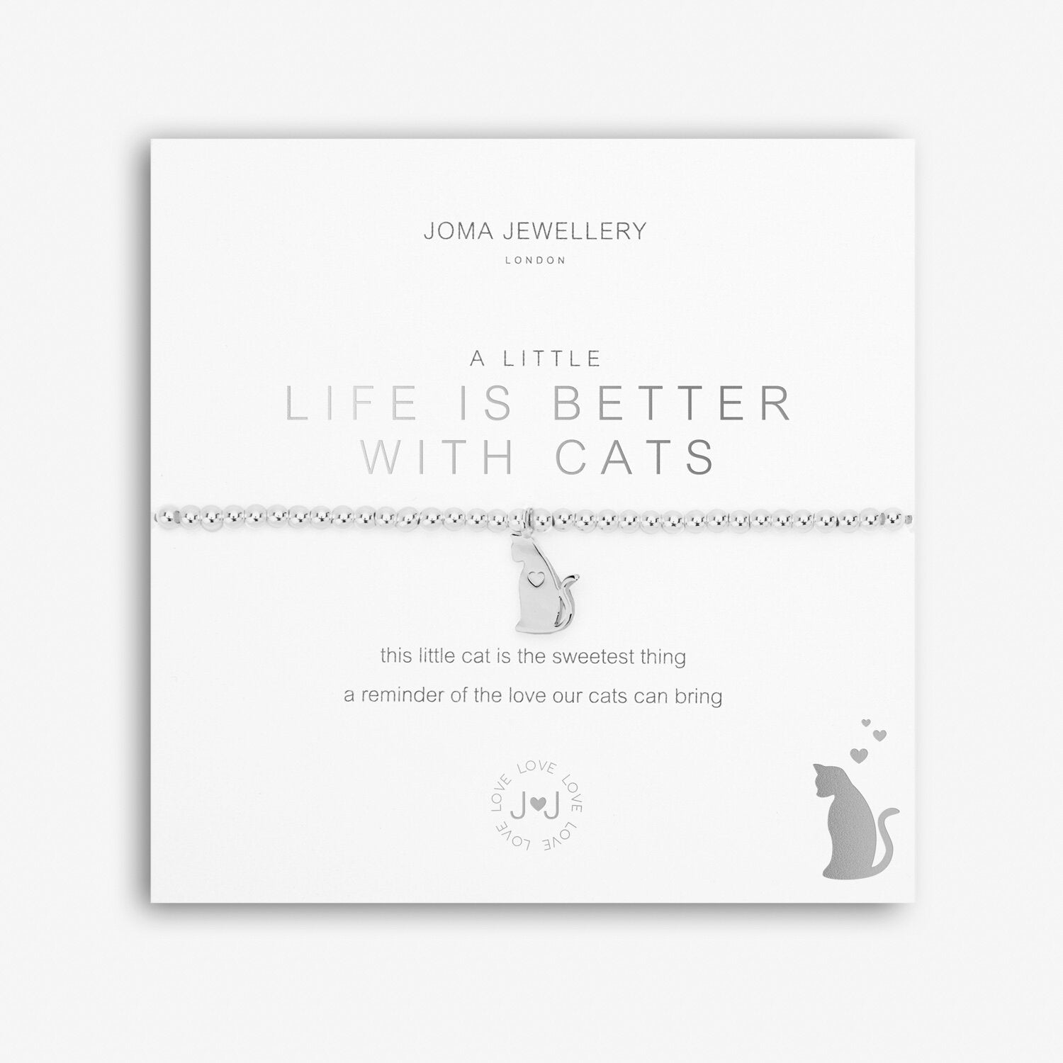Joma Jewellery A Little 'Life Is Better With Cats' Bracelet | More Than Just A Gift