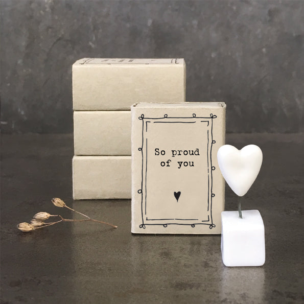 East of India So Proud of You Matchbox Token