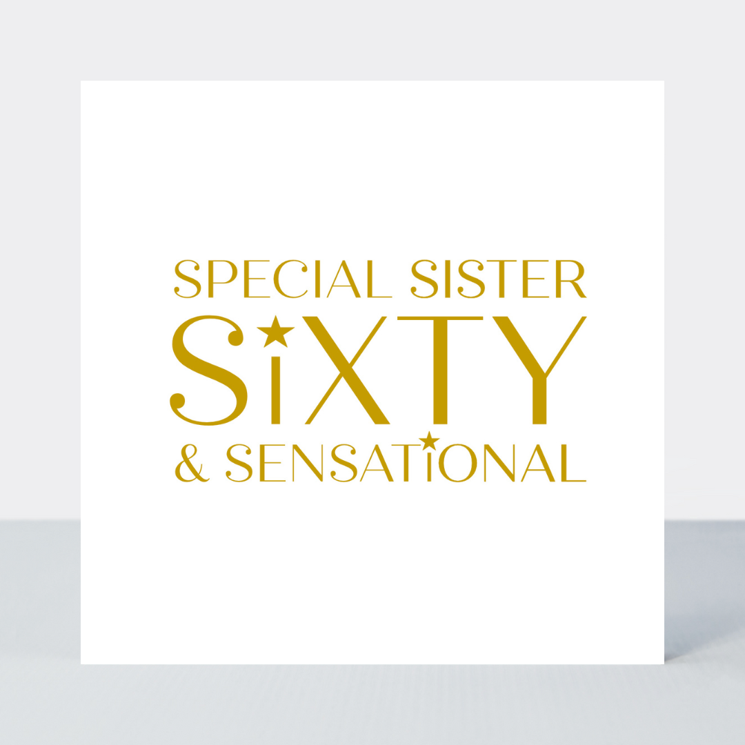 Only A Number Sister Sixty Card - Foil
