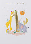 Sunbeam 1st Birthday Animal Card