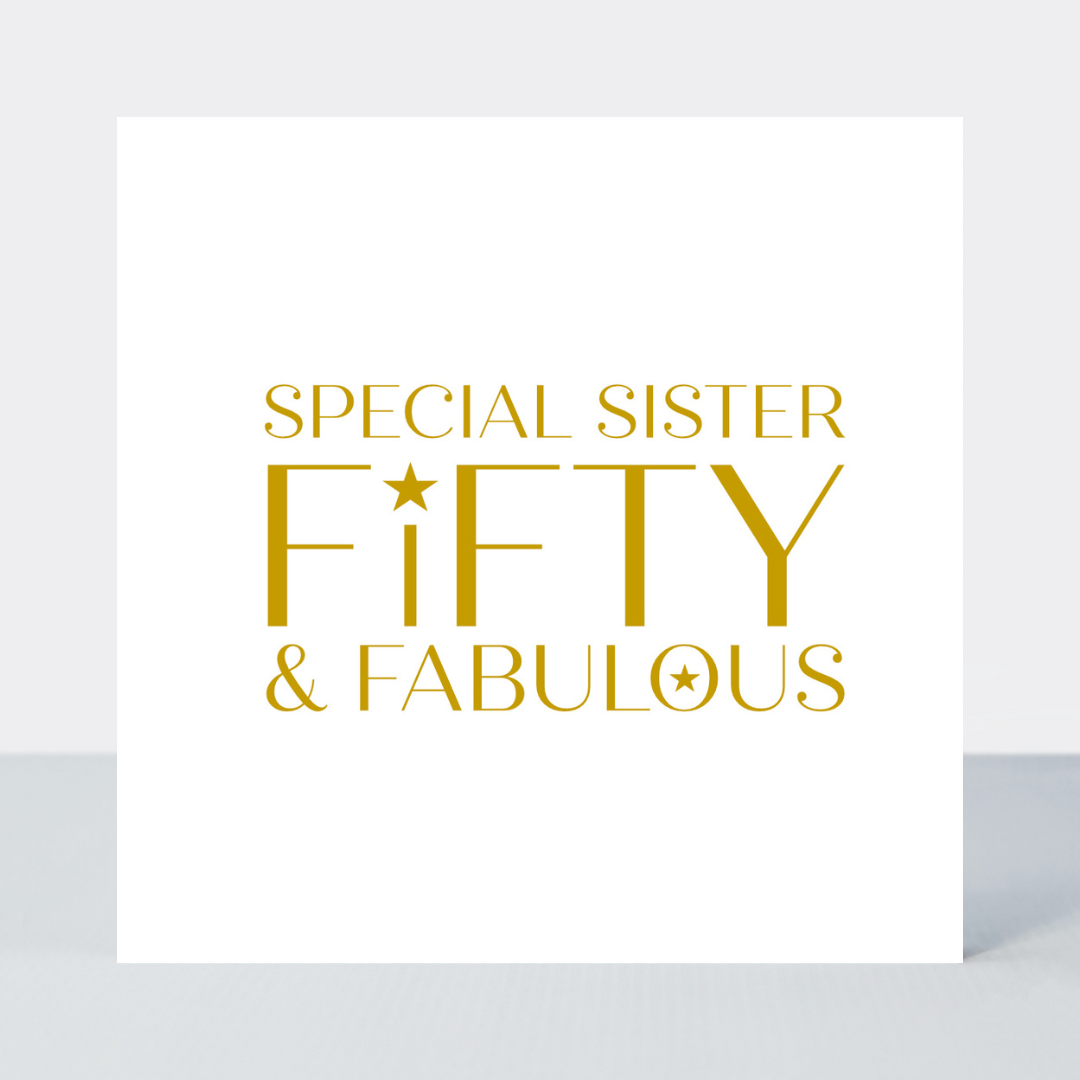 Only A Number Sister Fifty Card - Foil