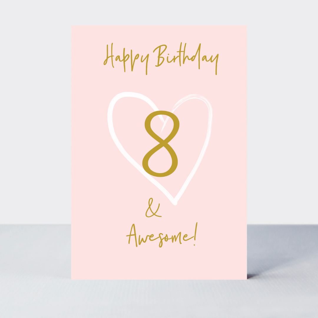 Wonderful You Age 8 Card - Foil