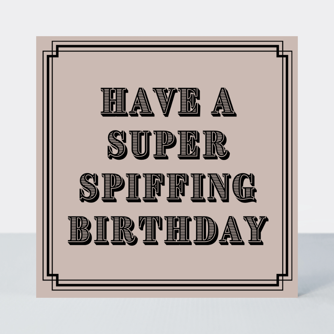 Vintage Icon Spiffing Birthday Card