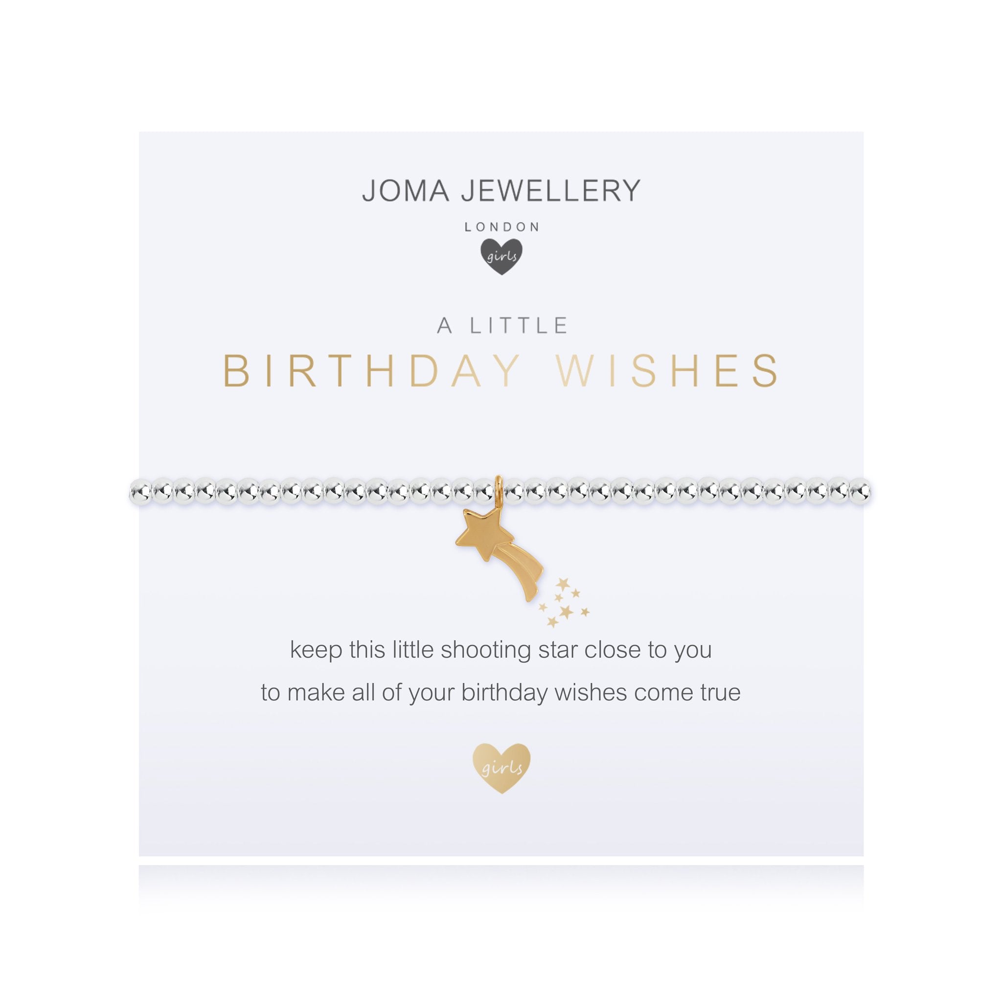 Joma Jewellery Girls a little Birthday Wishes Bracelet