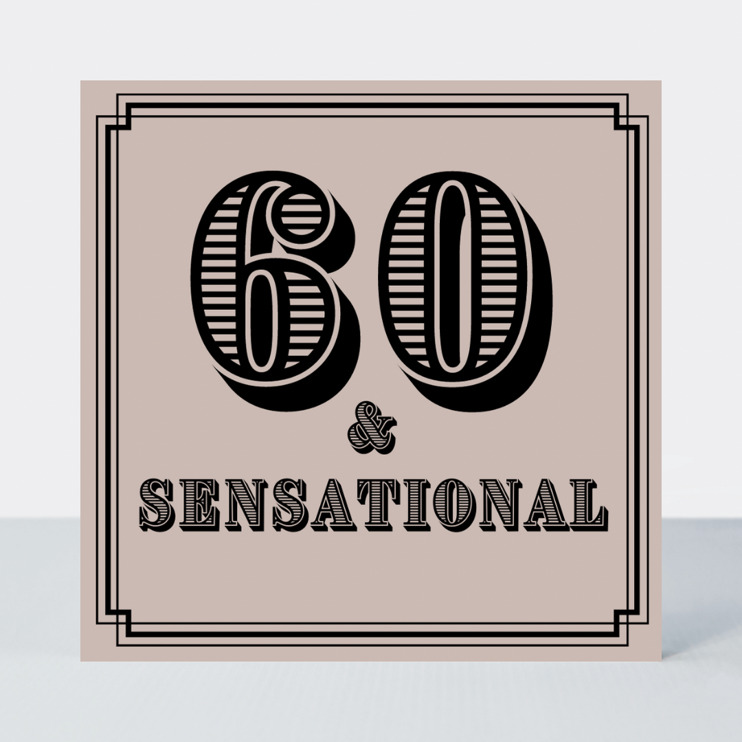 Vintage Icon 60 Sensational Card