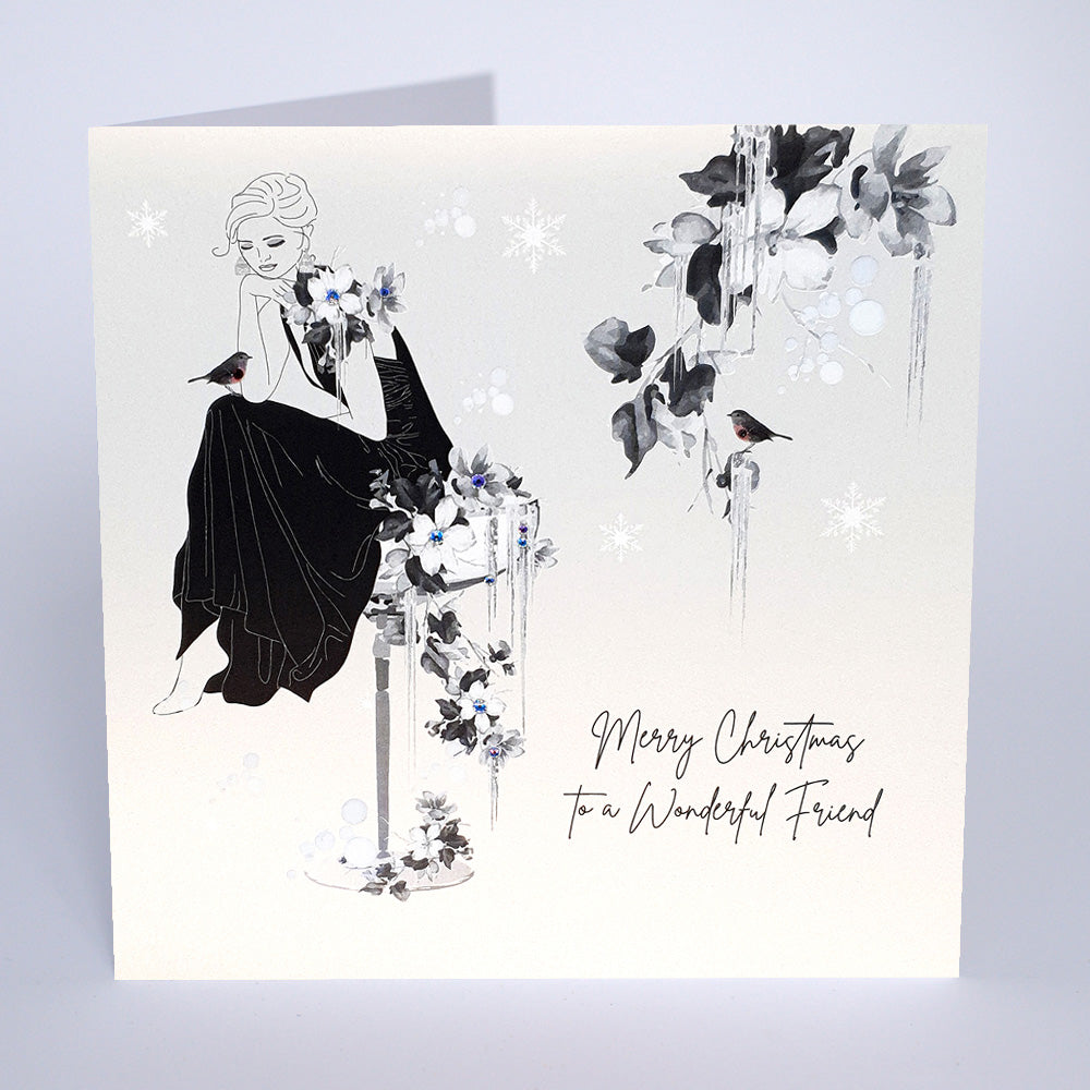 To a Wonderful Friend Christmas Card