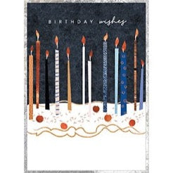 Cobalt Birthday Wishes Card