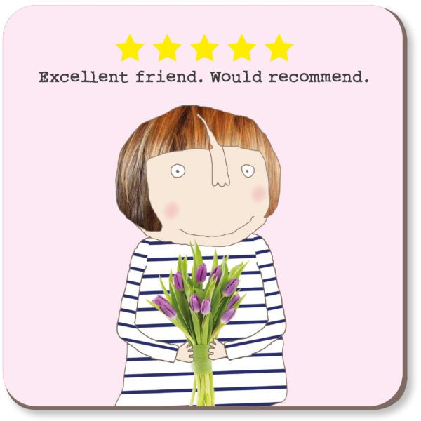 Rosie Made a Thing Five Star Friend Coaster