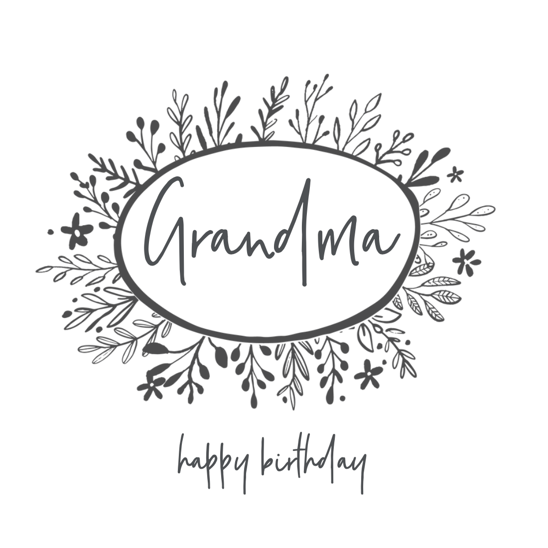 Little Words Grandma Birthday Card