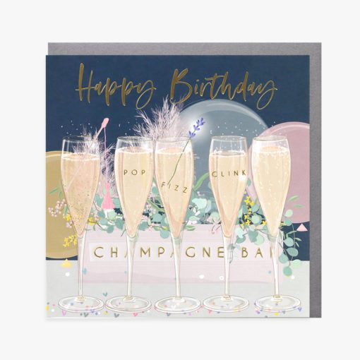 Elle - Birthday Champagne Card