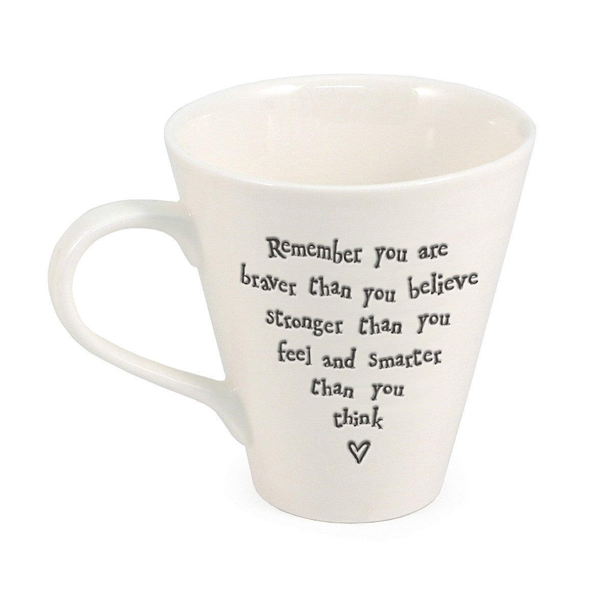 Porcelain Mug - Remember You Are Braver Than You Believe | More Than Just at Gift | Narborough Hall