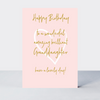 Wonderful You Granddaughter Birthday Card - Foil