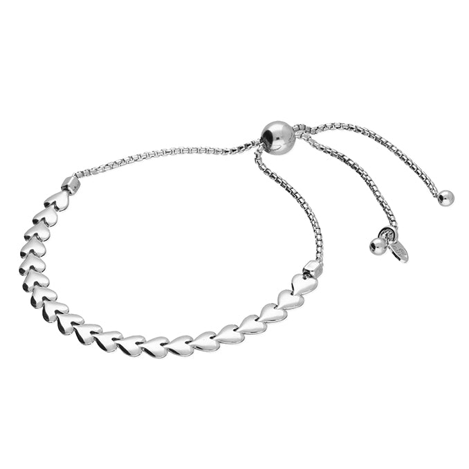 Heartstring Sterling Silver Adjustable Bracelet