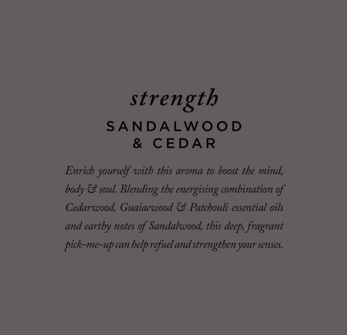 The Aromatherapy Co Therapy Range Strength Sandalwood & Cedar Candle