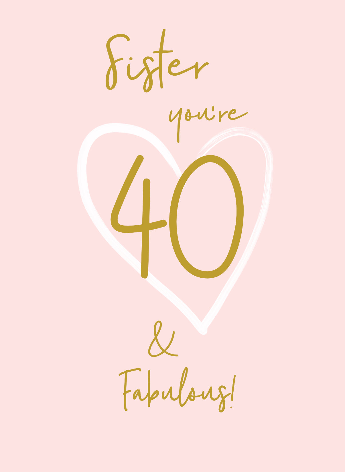 Wonderful You Sister Age 40 Card - Foil